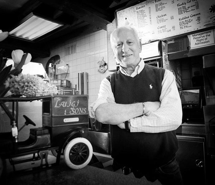 Luigi famous for his fish and Chips, poses for Faces of Limerick  